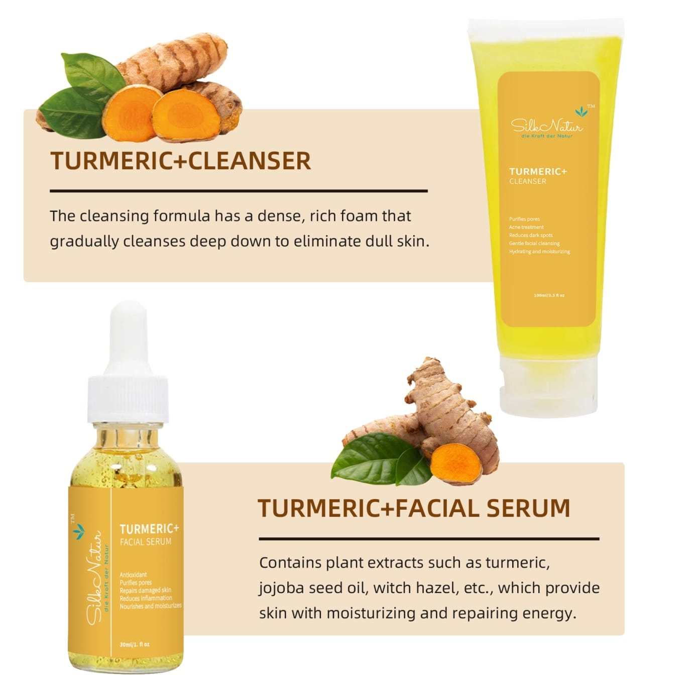 SilkNatur™ Turmeric+ Hautpflege-Set