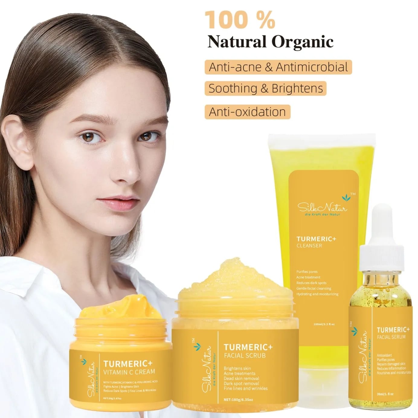 SilkNatur™ Turmeric+ Hautpflege-Set